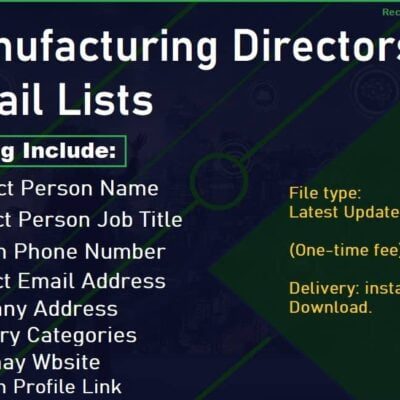 Manufacturing Directors Email Lists