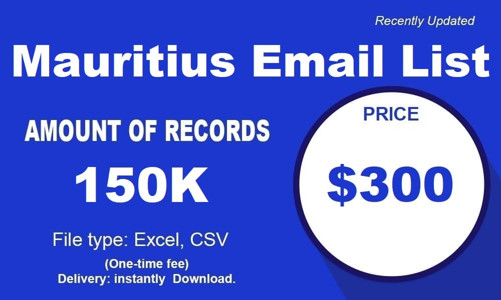 Mauritius E-Mail-Liste