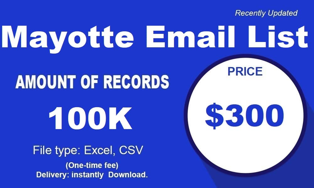 Lista de correo electrónico de Mayotte