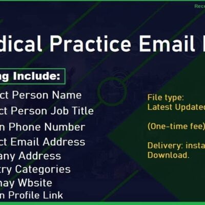Medical Practice Email List