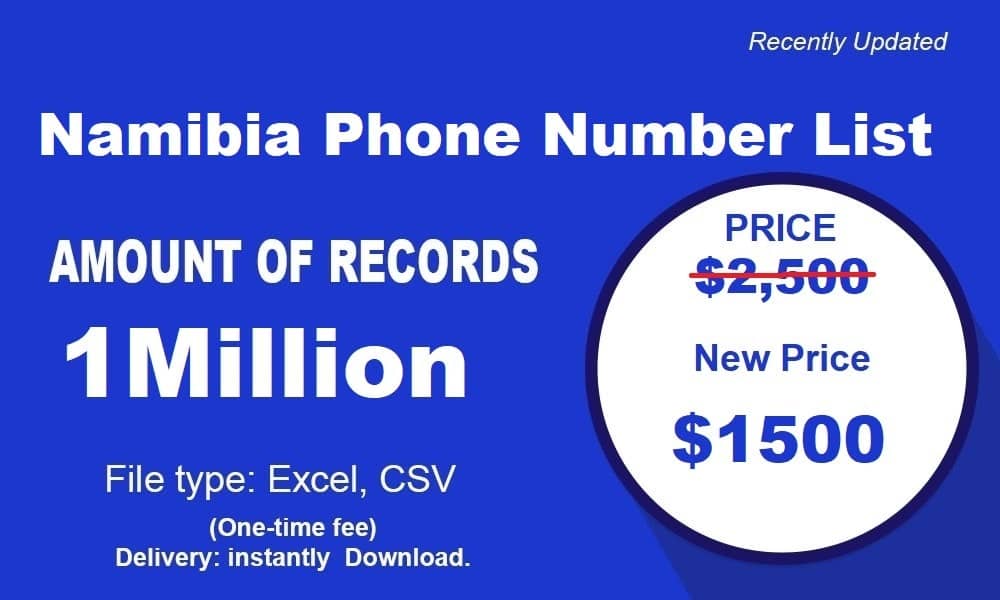 Lista de números de teléfono de Namibia