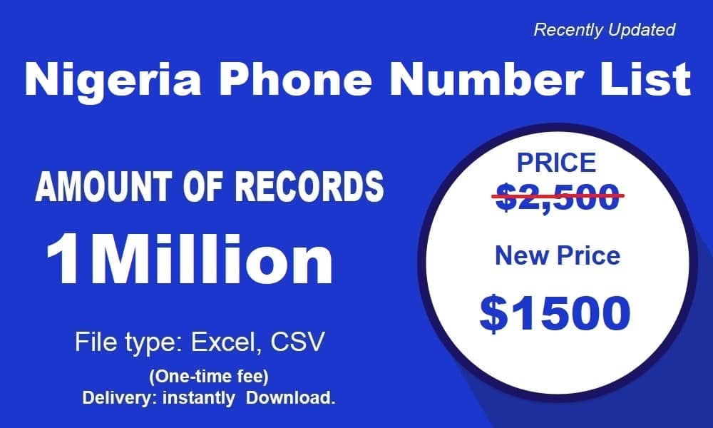 나이지리아 전화 번호 목록