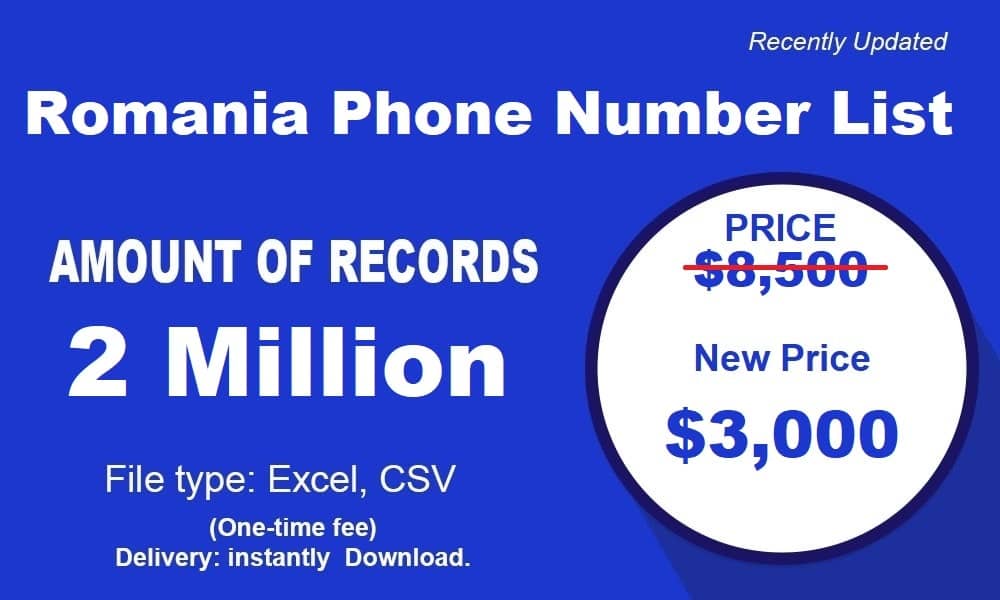 루마니아 전화 번호 목록