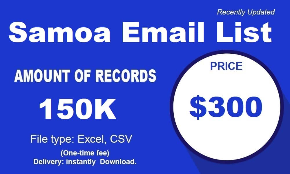 Список електронних адрес Самоа