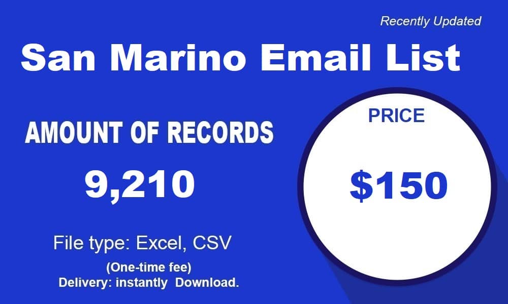 Lista de Email de San Marino