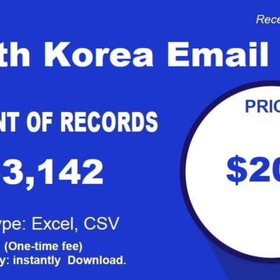 Listahan ng Email sa Timog Korea