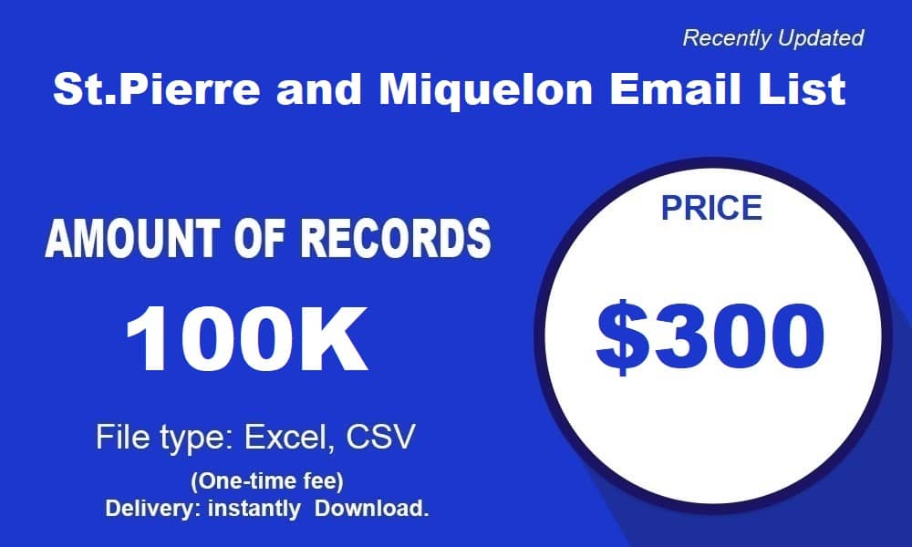 Seznam e-poštnih sporočil St.Pierre in Miquelon