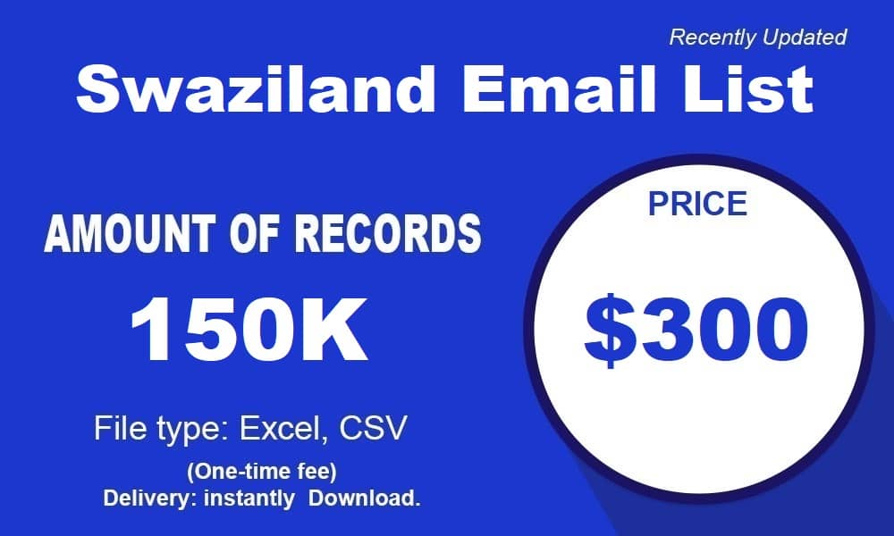 Daftar Email Swaziland