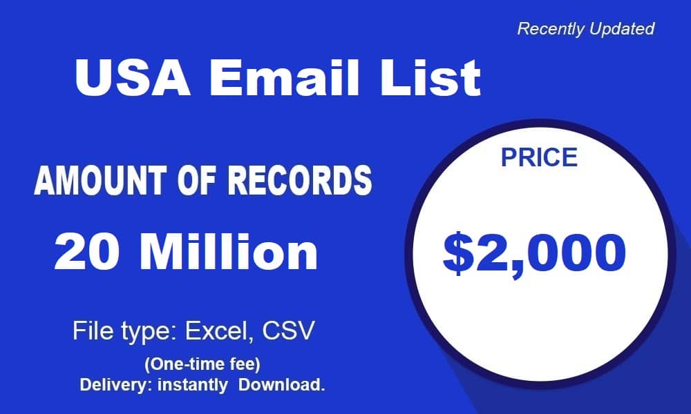 ԱՄՆ Email ցուցակ