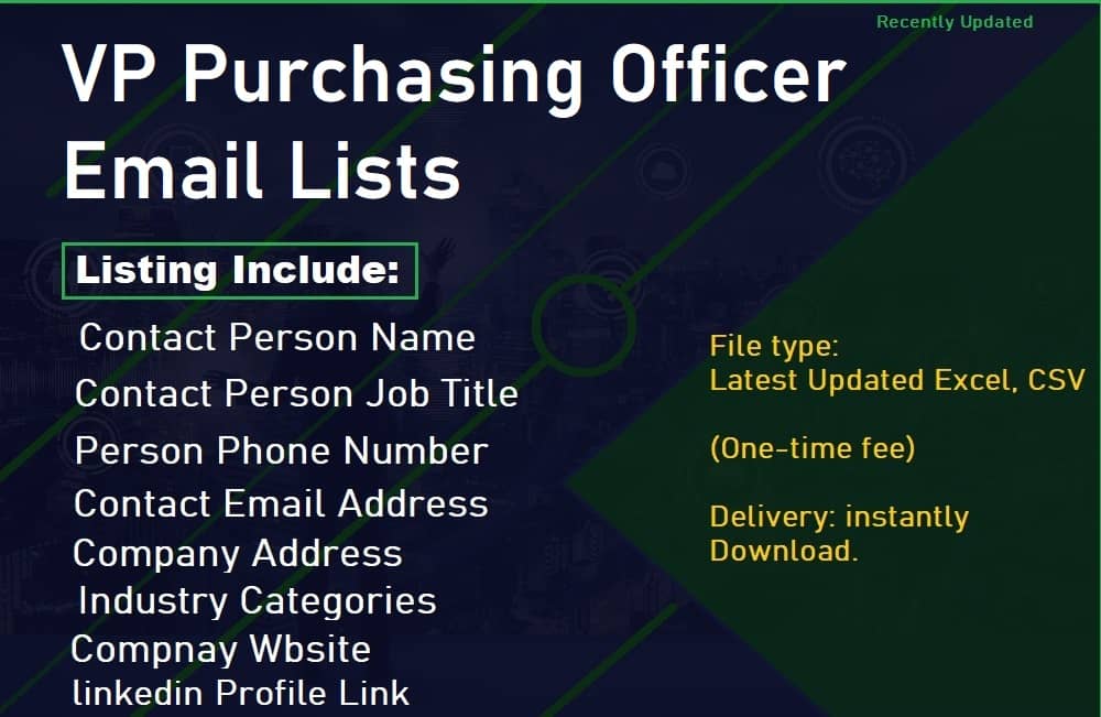 Lista e postës elektronike të oficerit për blerjen e VP