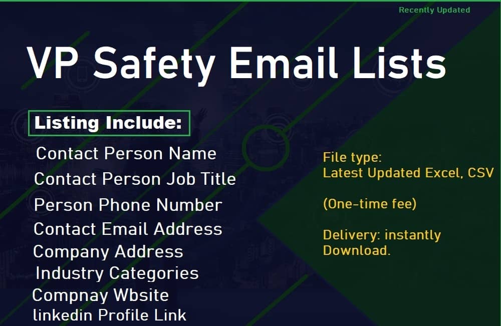 Списъци с имейли за безопасност на VP