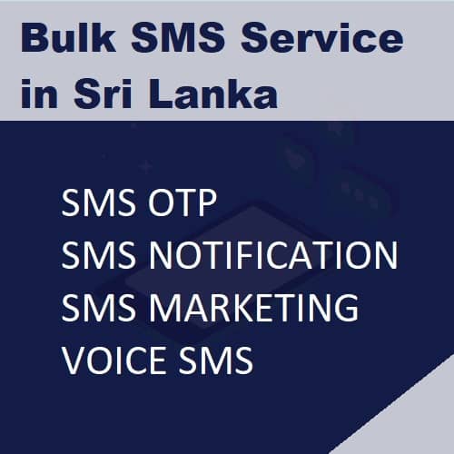 Service de SMS en masse à Srilanka