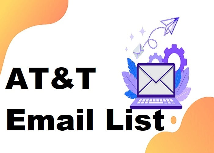 Seznam e-mailů AT&T