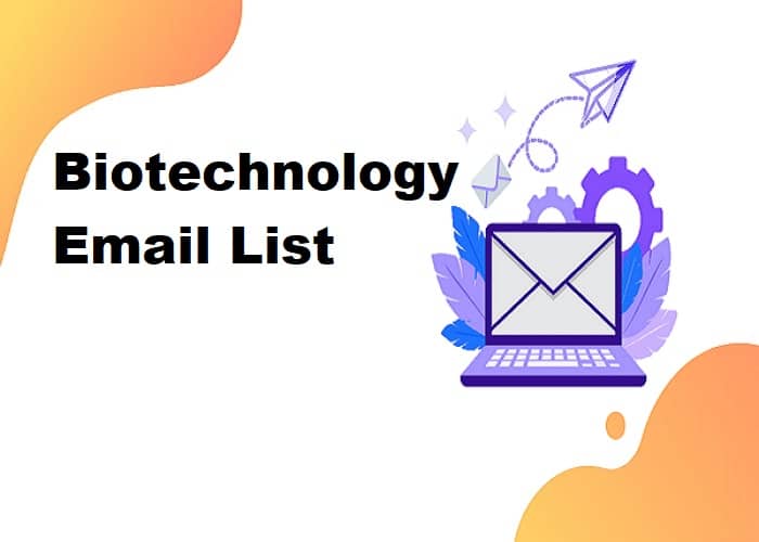 Listahan ng Email ng Biotechnology