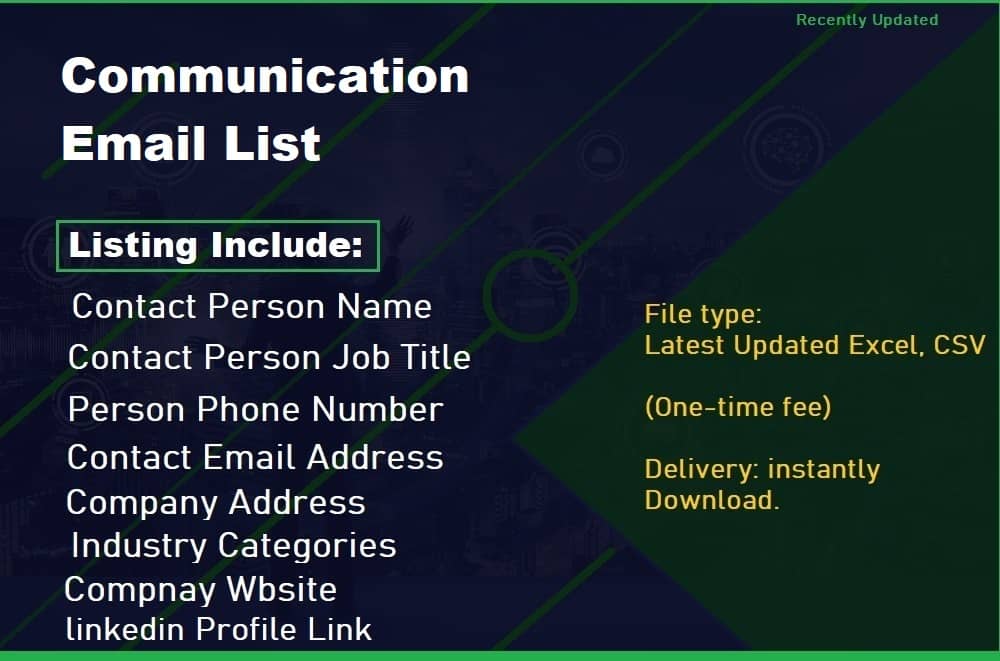 Списък за комуникация на имейли
