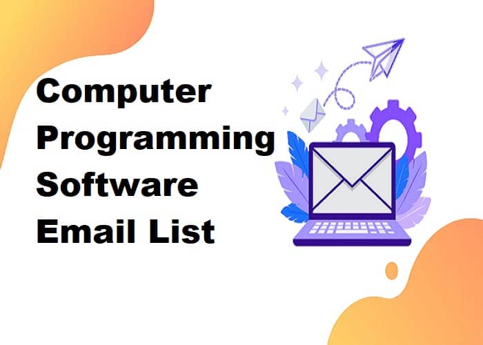 Kompiuterių programavimo programinės įrangos el. Pašto sąrašas