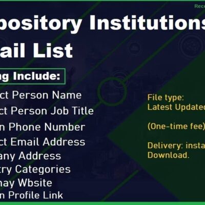 Lista de correo electrónico de las instituciones depositarias