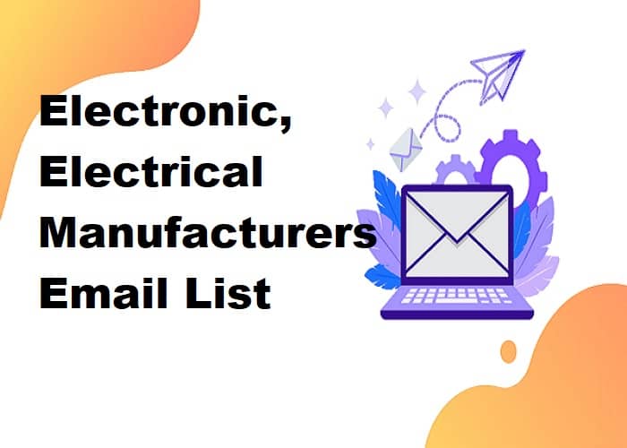 Elenco e-mail dei produttori di elettronica ed elettricità
