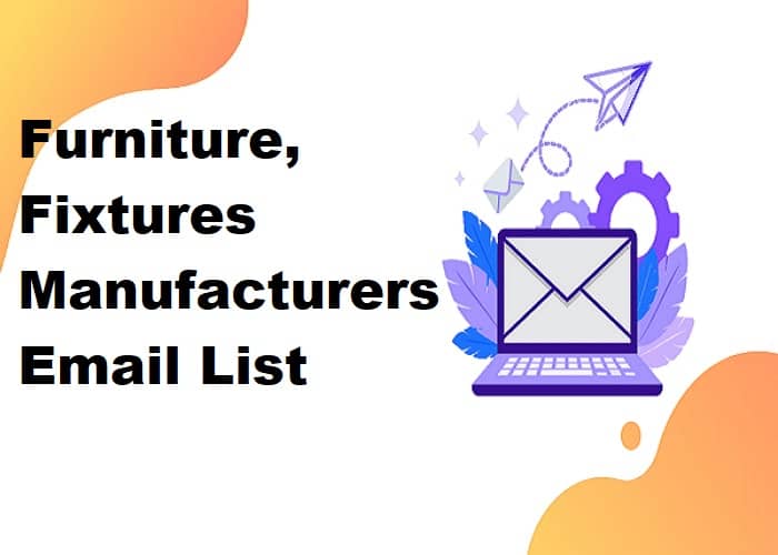 Список електронної пошти виробників меблів, світильників