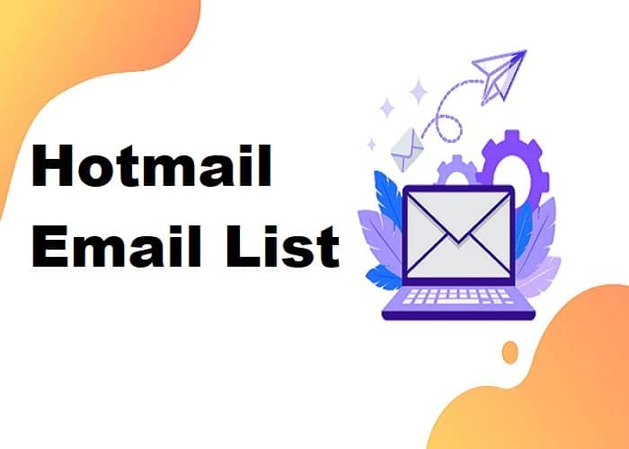 Lista de correo electrónico de Hotmail