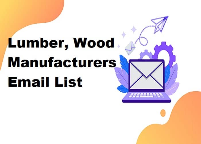Madeira, lista de e-mail de fabricantes de madeira
