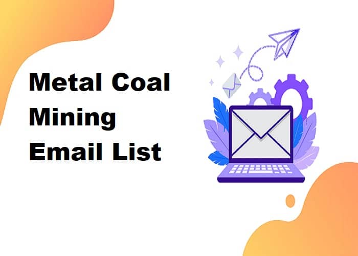 Elenco e-mail di estrazione del carbone di metallo