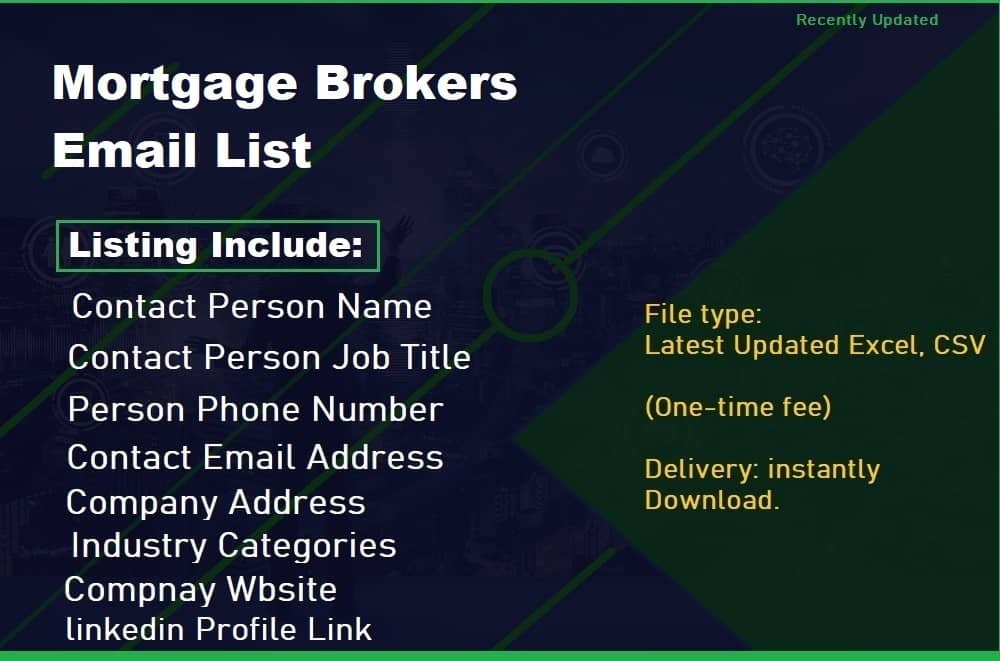 Список електронної пошти іпотечних брокерів