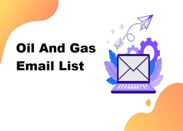 Lista de e-mail de petróleo e gás