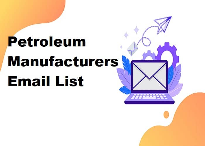 E-poštni seznam proizvajalcev nafte