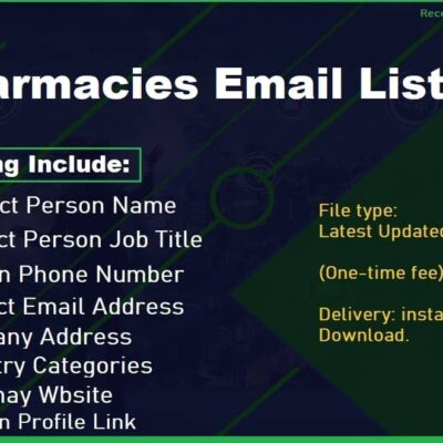 Pharmacies Email List