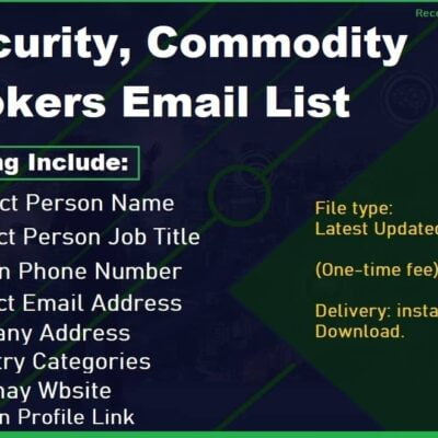 Security, Commodity Brokers Email List
