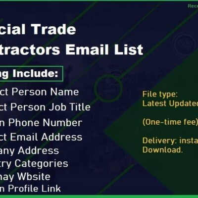 Special Trade Contractors Email List