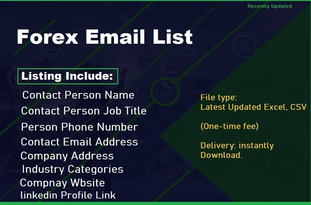 Lista de correo electrónico de Forex