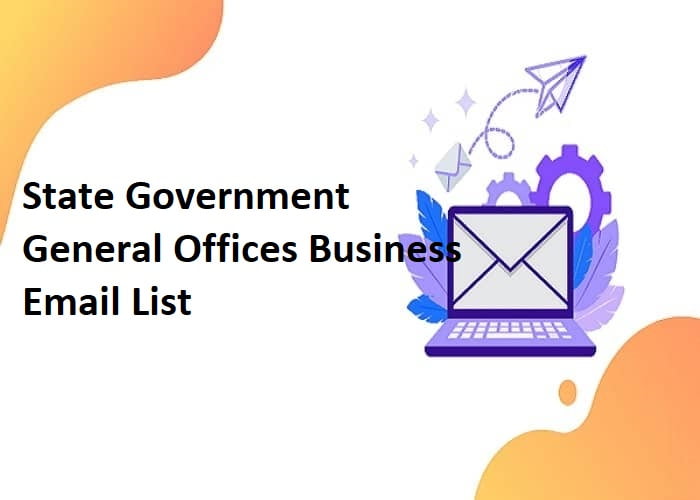 Liste de courrier électronique des bureaux généraux du gouvernement de l'État