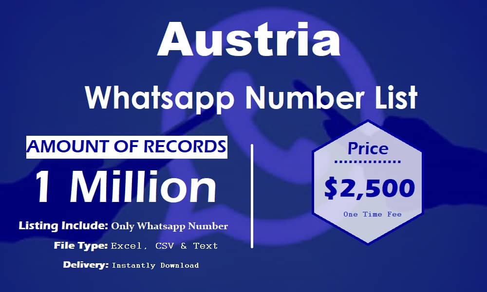 Lista de números de WhatsApp de Austria