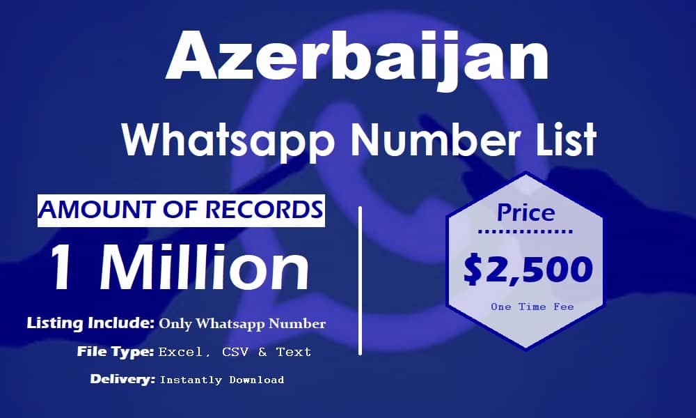 Lista de números de WhatsApp de Azerbaiyán