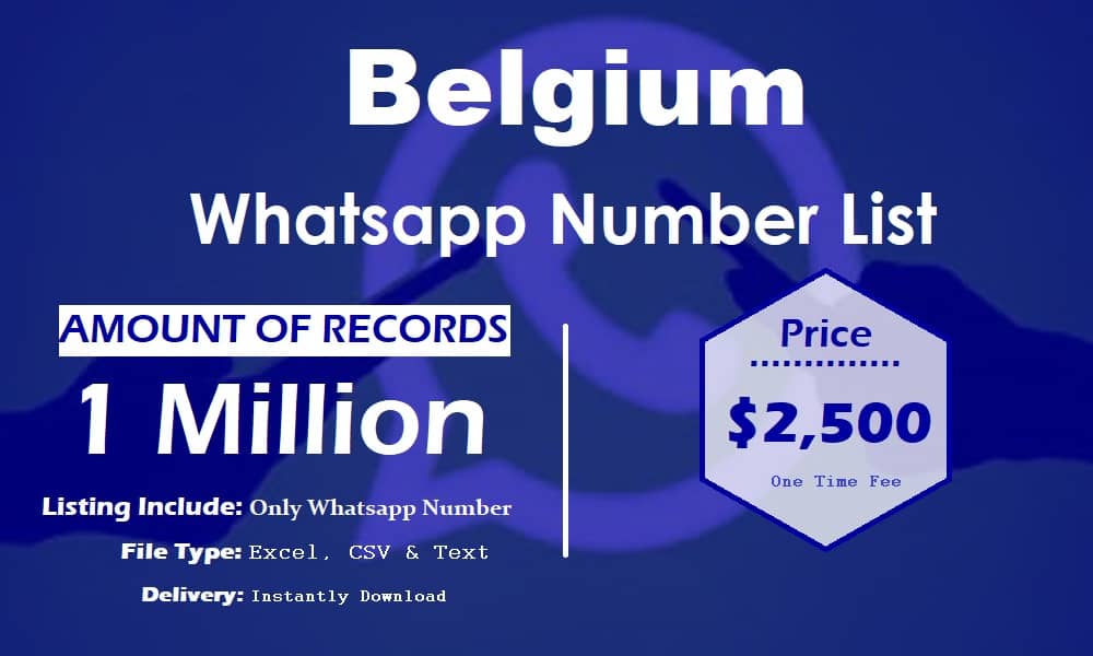 Lista de números do WhatsApp da Bélgica