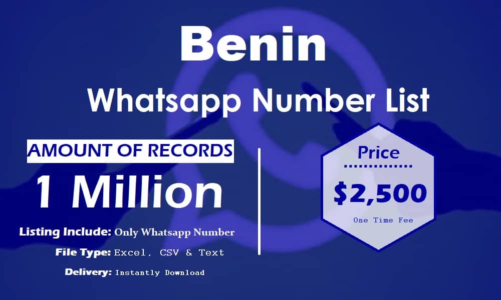 Списък с номера на Бенин WhatsApp