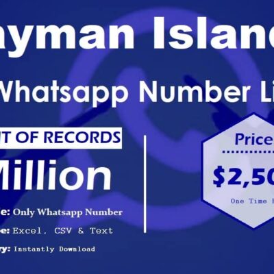 WhatsApp список со броеви на Кајмански Острови