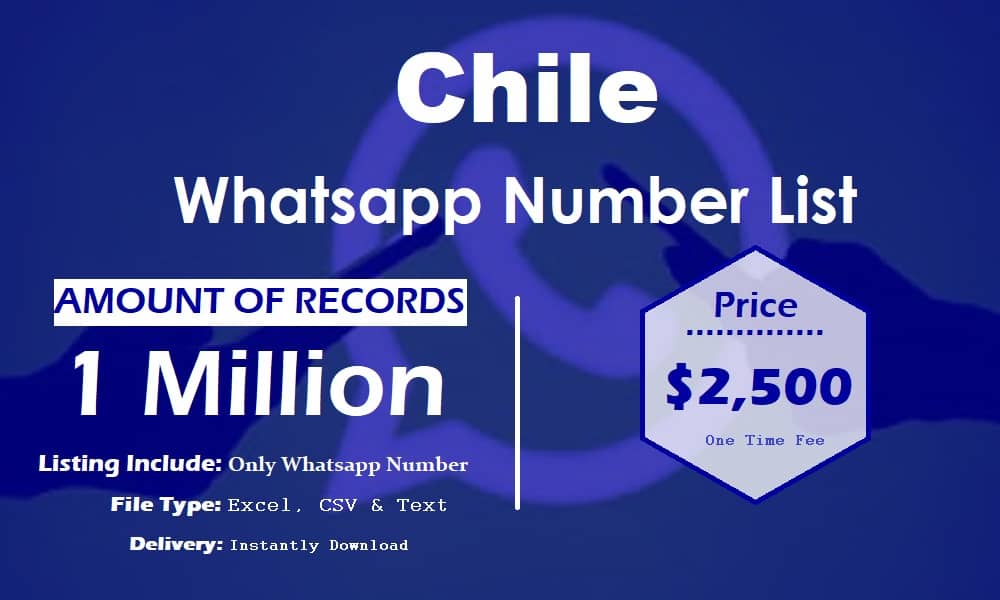 Lista de números de WhatsApp de Chile