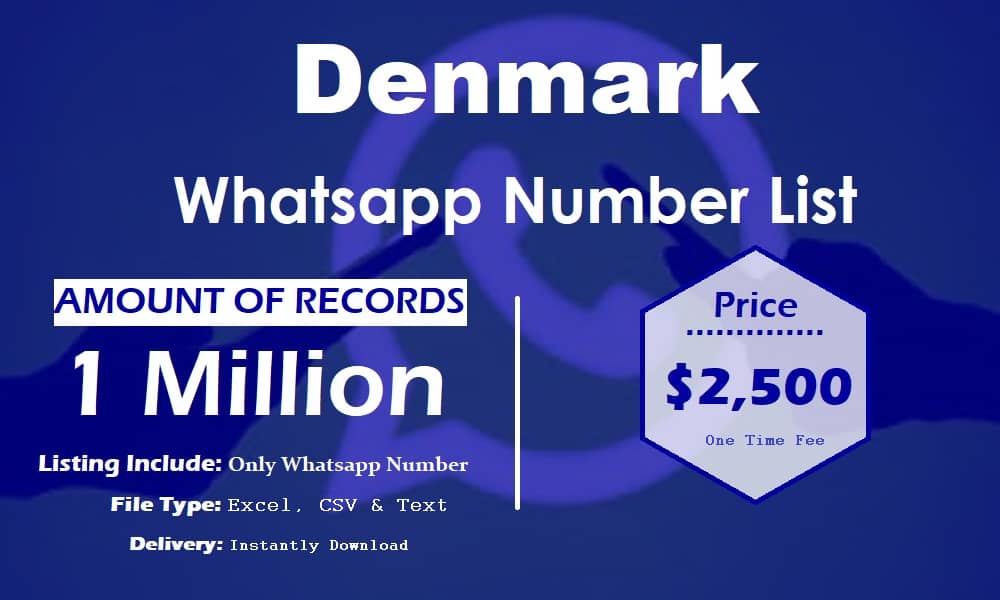 Seznam čísel WhatsApp v Dánsku