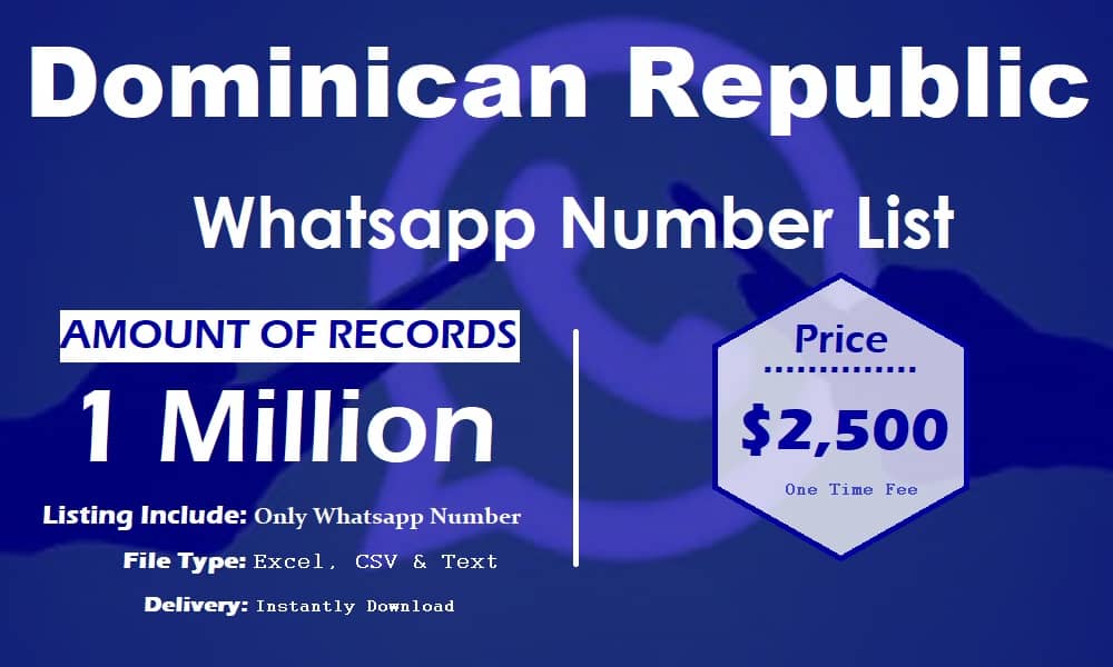 Seznam čísel WhatsApp v Dominikánské republice