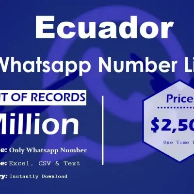 Ecuador WhatsApp számlista