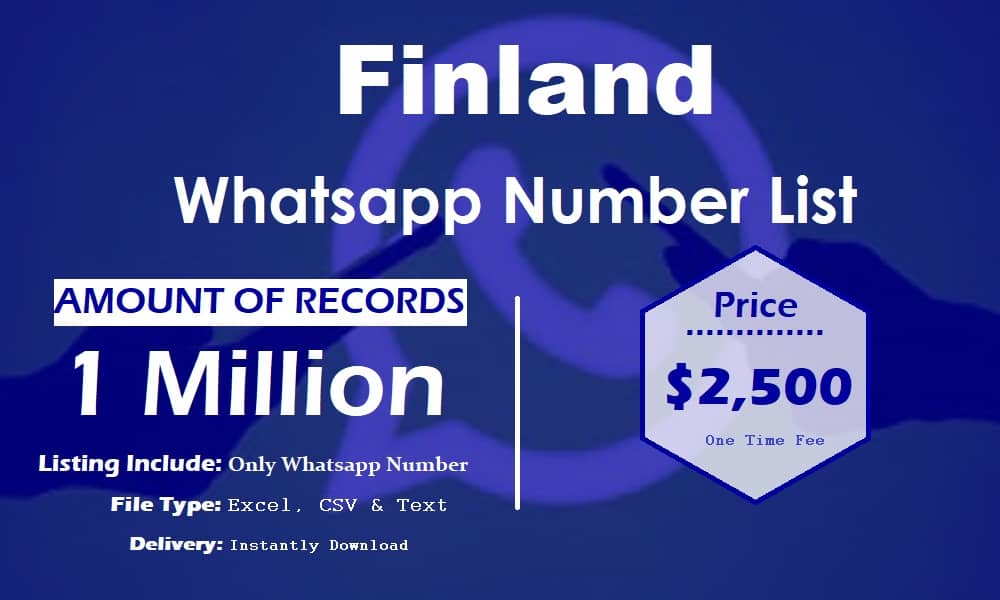 Finsko Seznam čísel WhatsApp