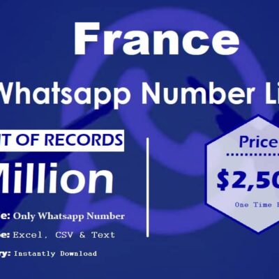 Lista de números de WhatsApp de Francia