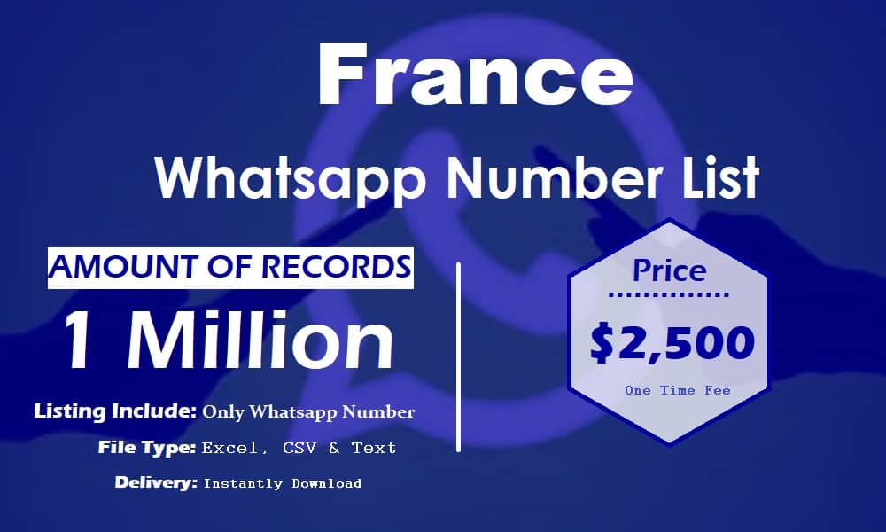Liste des numéros WhatsApp en France