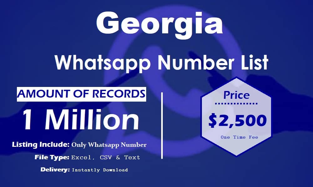 Lista de números de WhatsApp de Georgia