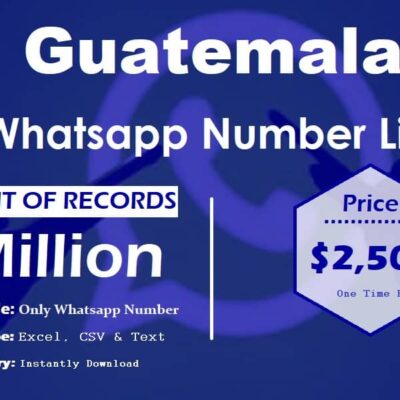 WhatsApp raqamlari ro'yxati Gvatemala