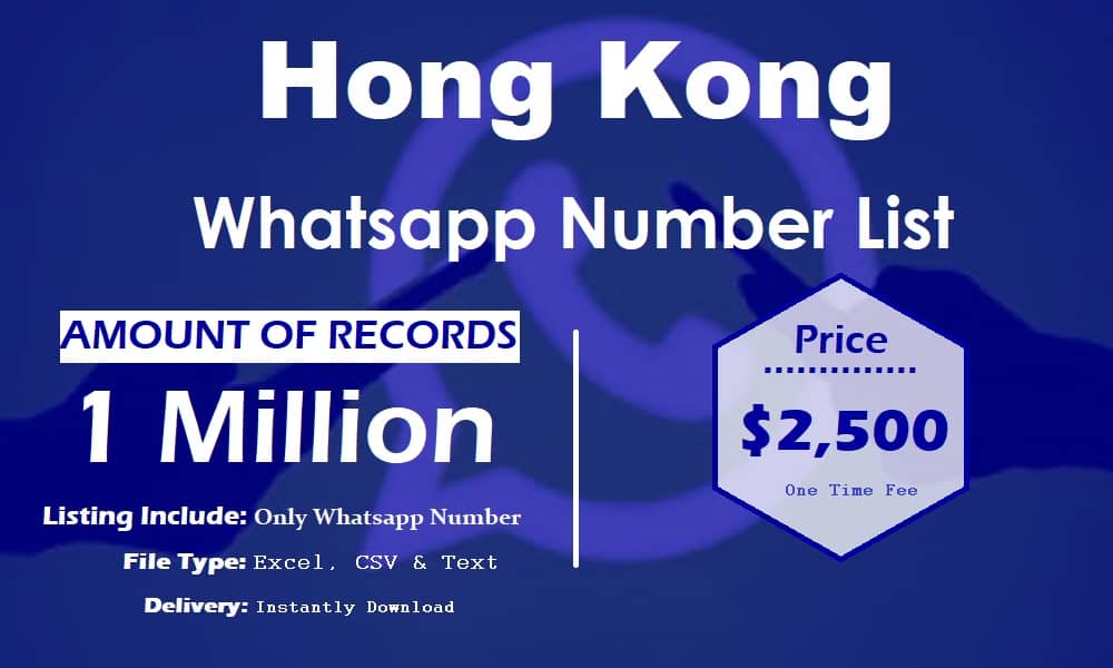 Daftar Nomor WhatsApp Hong Kong
