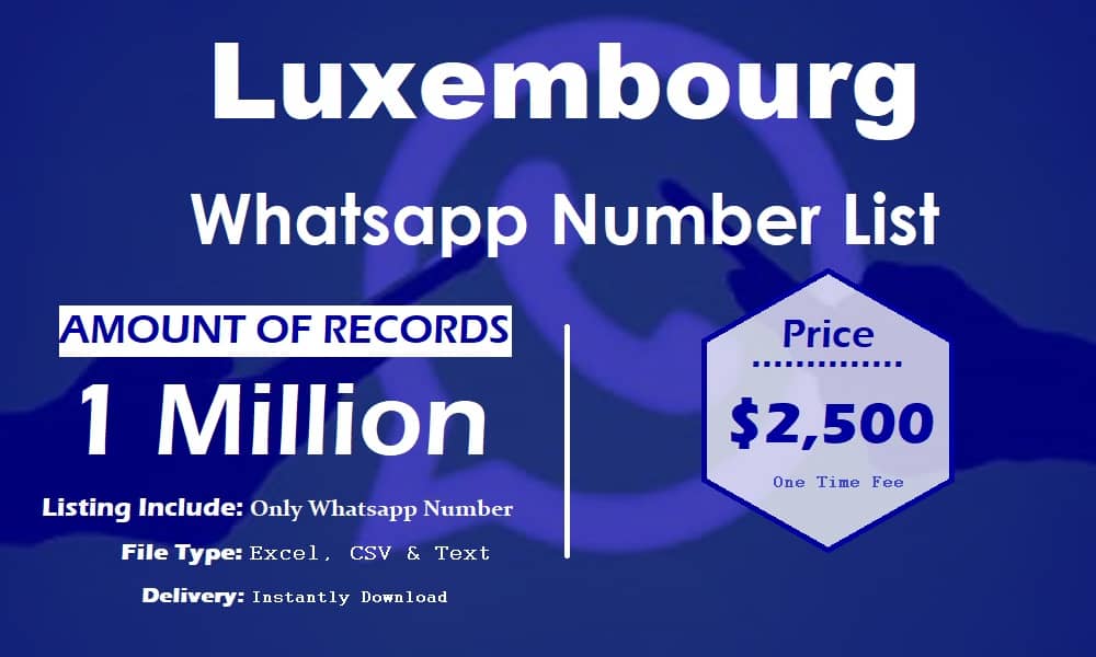 Lista de números de WhatsApp de Luxemburgo
